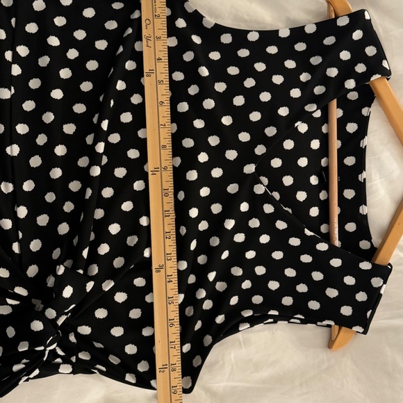 Polka Dot Tie Waist Dress - Picture 4 of 8